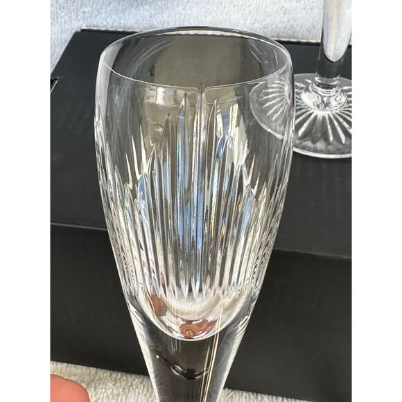 Royal Doulton Mayfair Crystal Cordial wine juice Glasses Pattern Set Of 3 Vtg - Picture 4 of 8